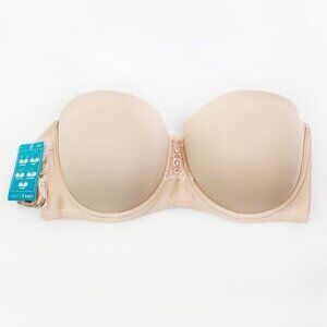 Vanity Fair Nude 38DD Bra Beauty Back Strapless Full Figure Underwire 74380 NWT